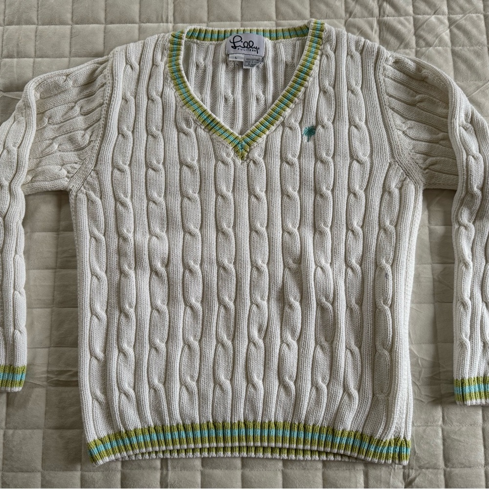 Lilly Pulitzer V- Neck Knit Sweater